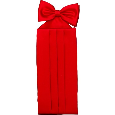 Rött cummerbund